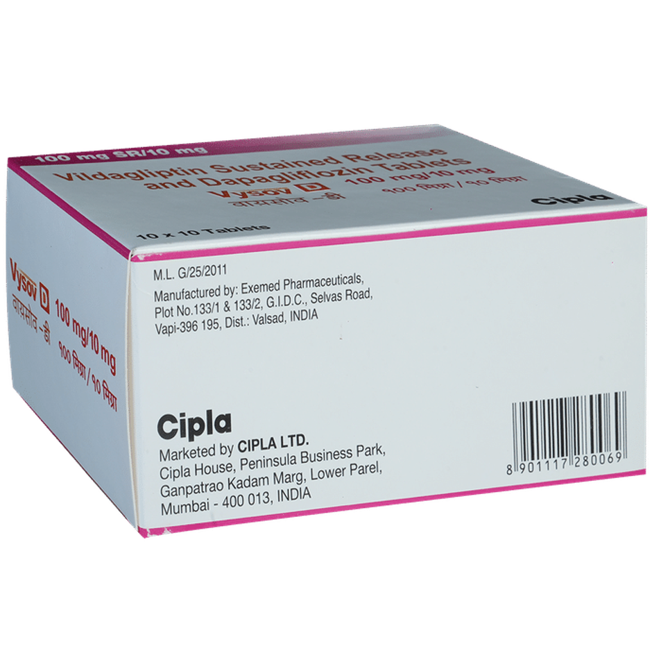 Vysov D 100mg/10mg Tablet SR