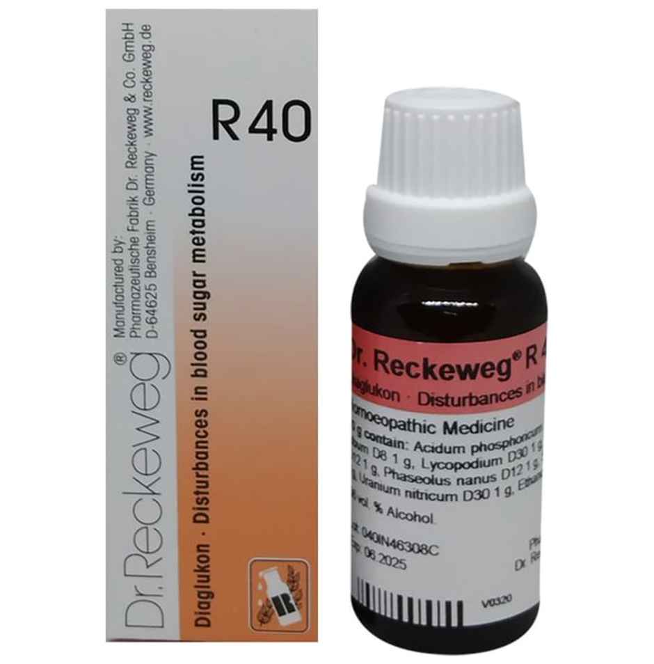 Dr. Reckeweg R40 Diabetes Drop Homeopathic Medicine