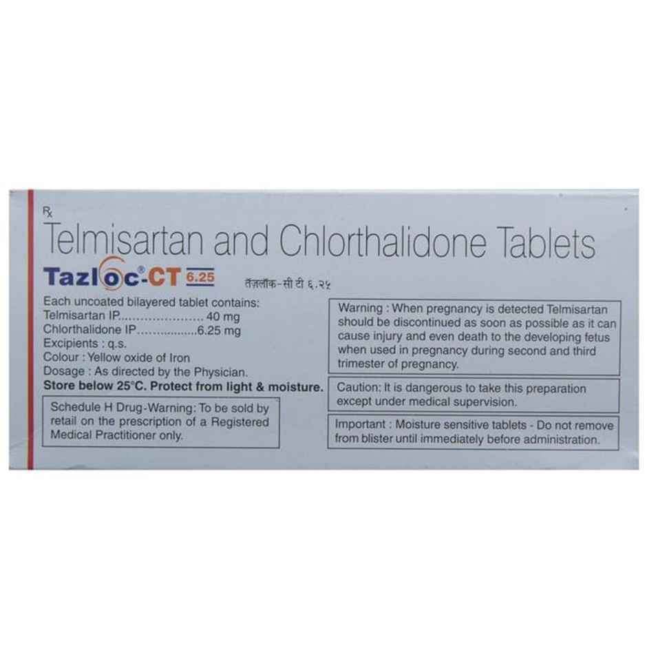 Tazloc-CT 6.25 Tablet