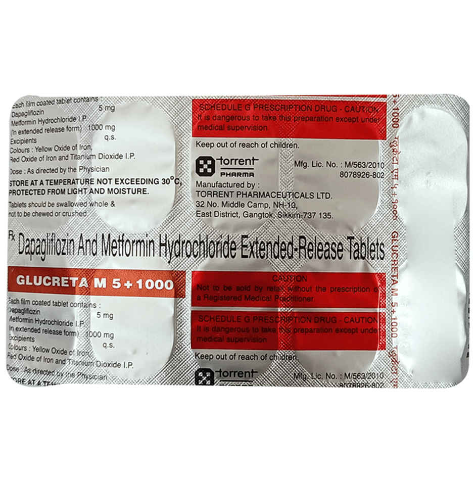 Glucreta M 5+1000 Tablet ER