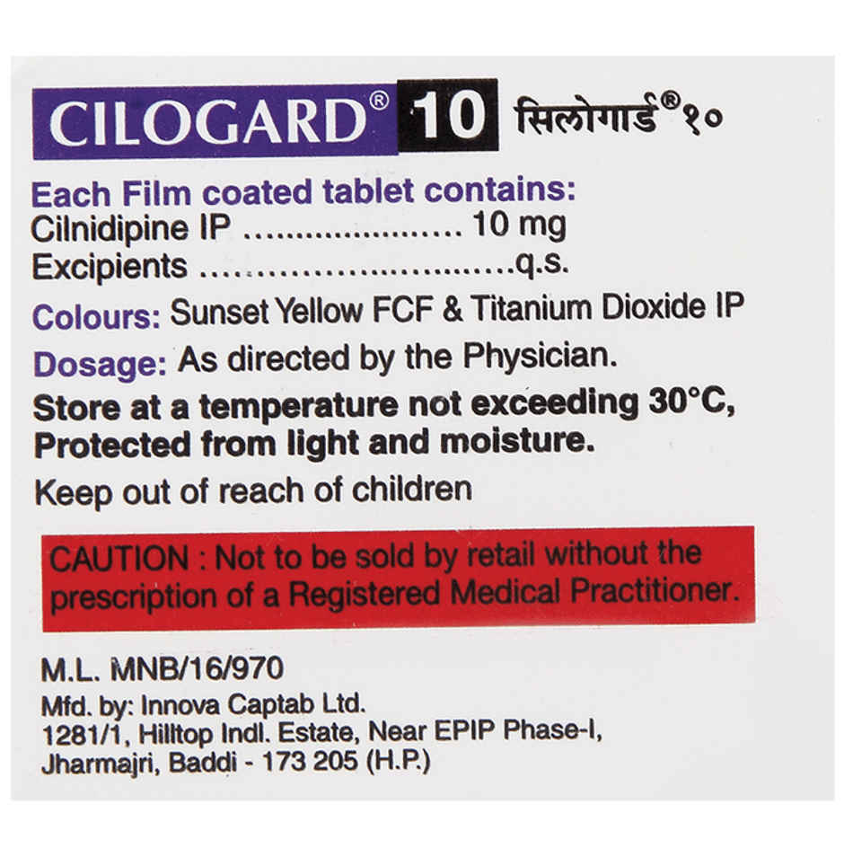Cilogard 10 Tablet
