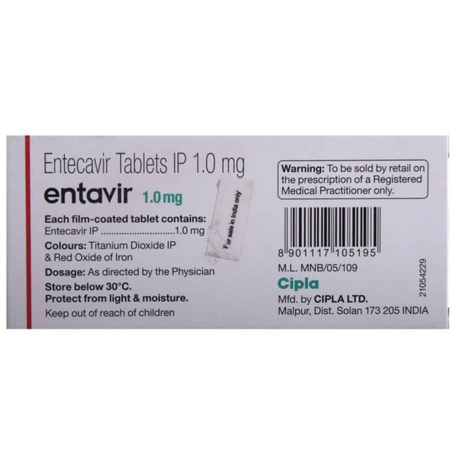 Entavir 1.0mg Tablet