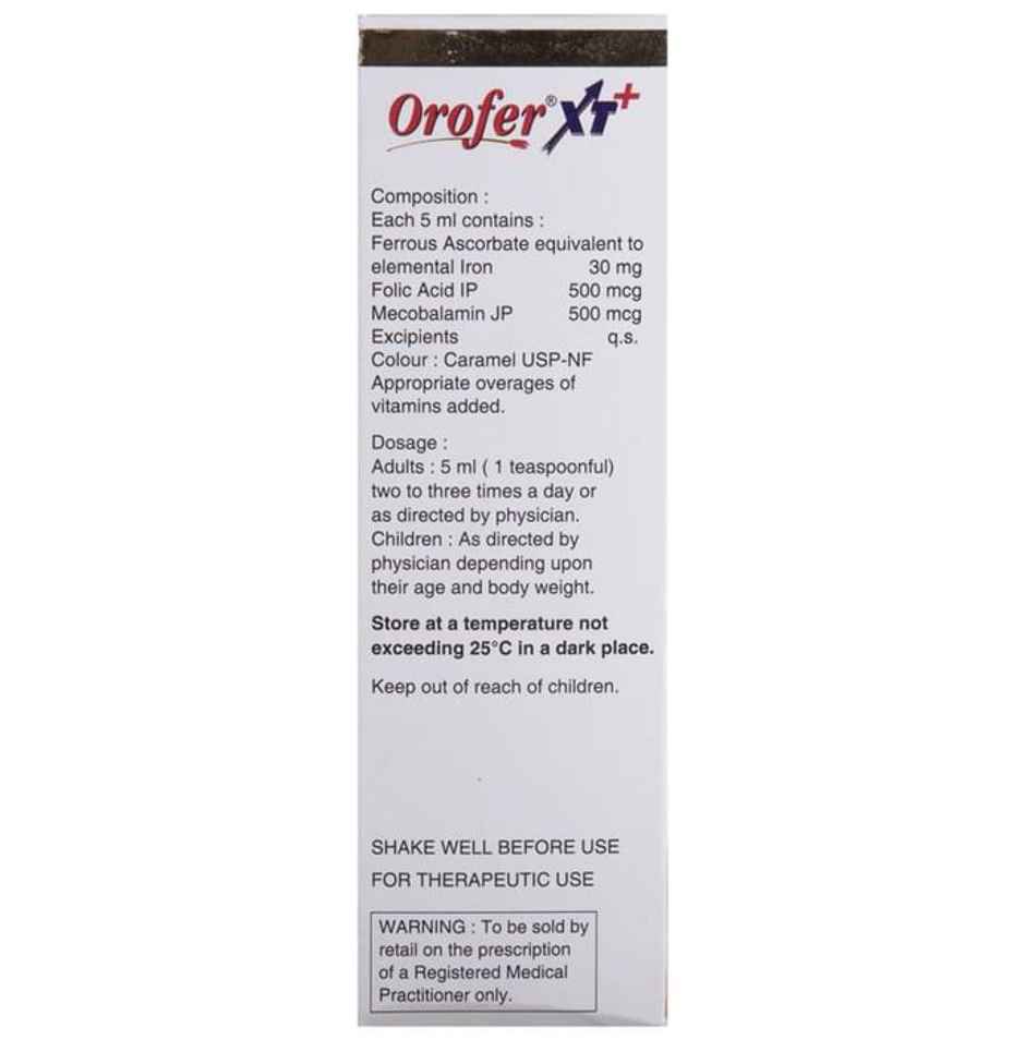 Orofer XT Plus Orange Cool Flavour Oral  Suspension