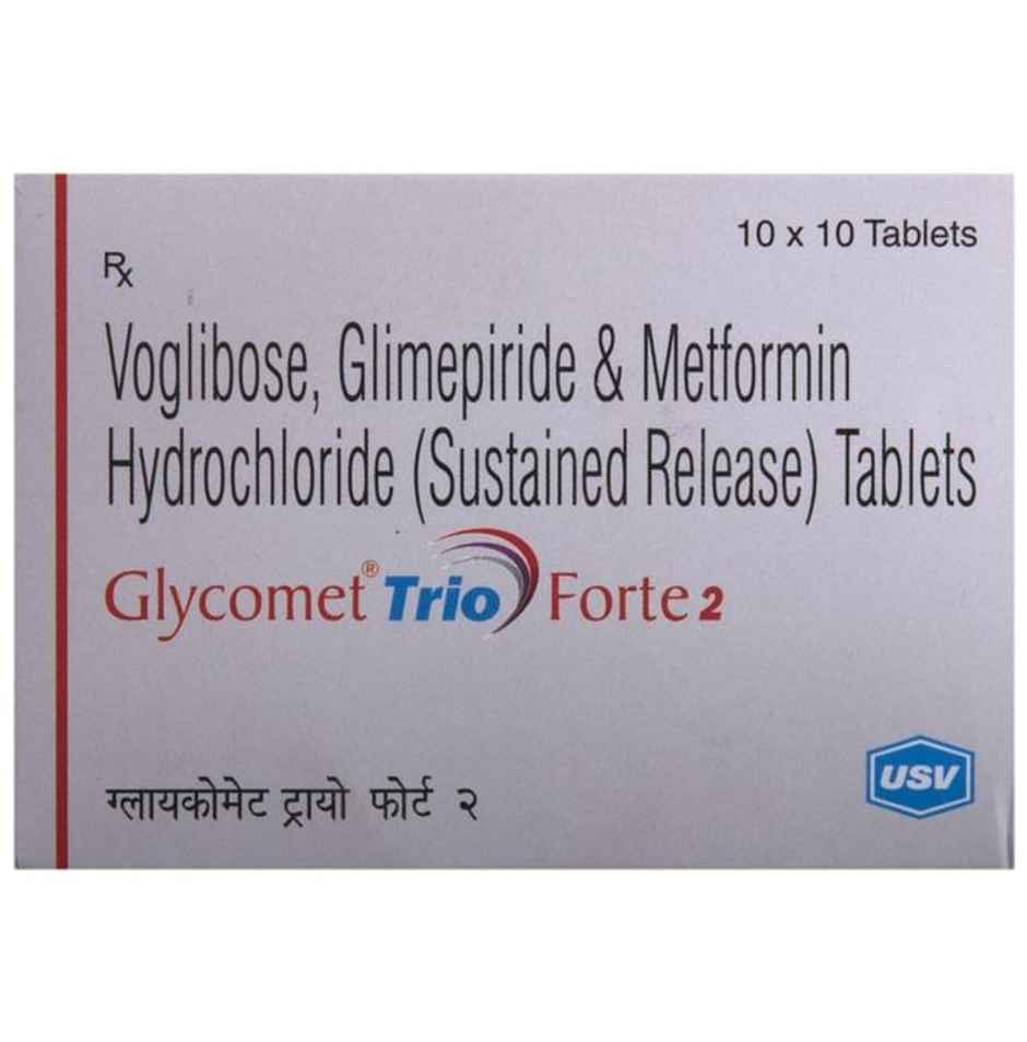 Glycomet Trio Forte 2 Tablet SR
