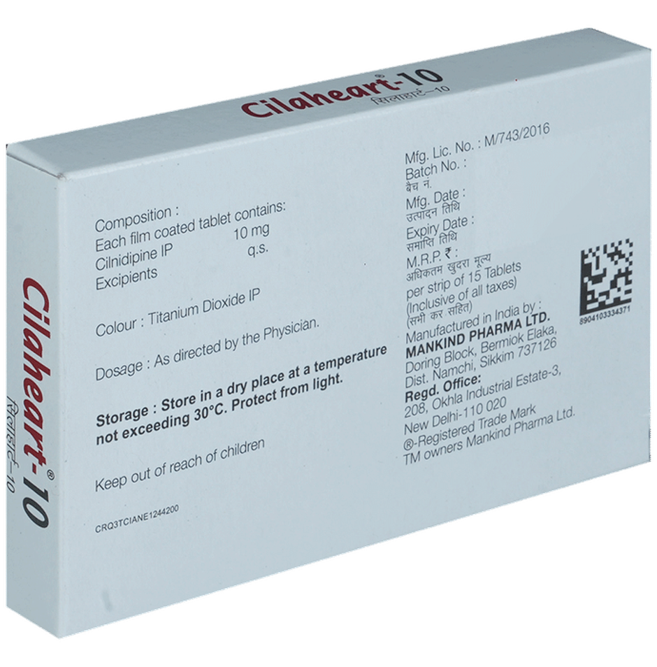 Cilaheart-10 Tablet