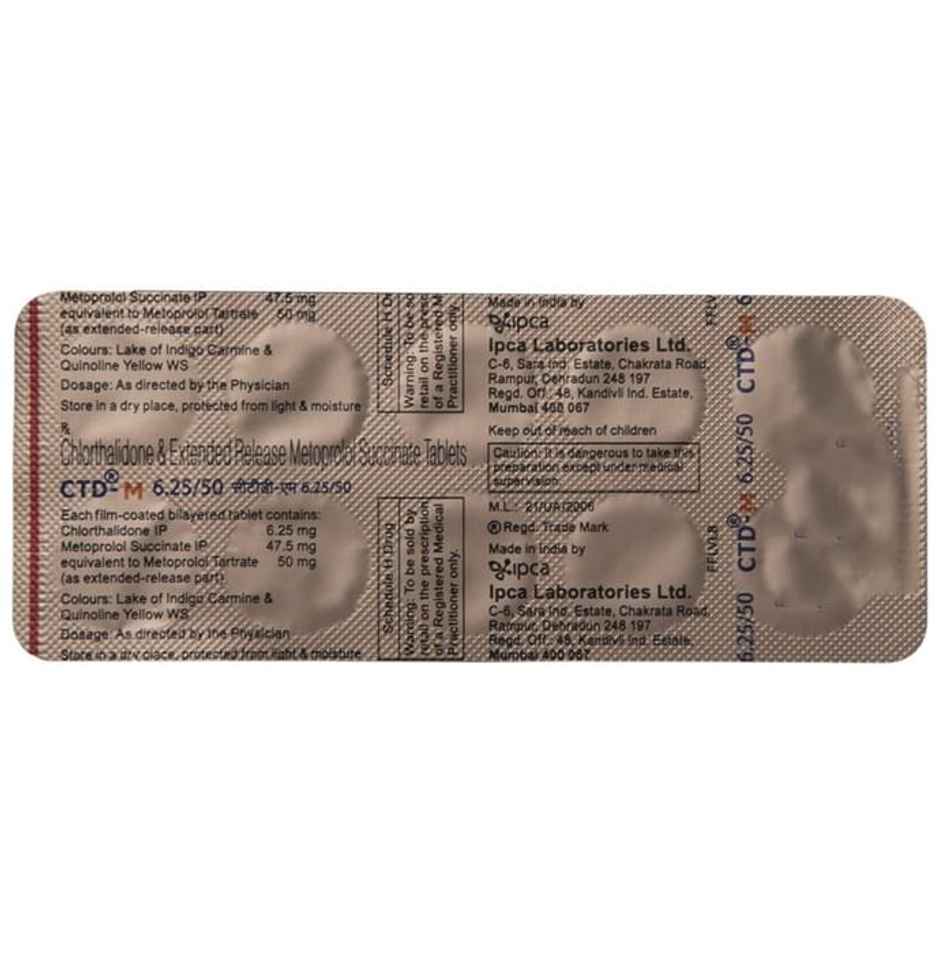 CTD-M 6.25/50 Tablet ER
