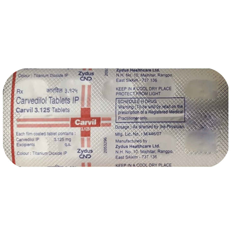 Carvil 3.125 Tablet