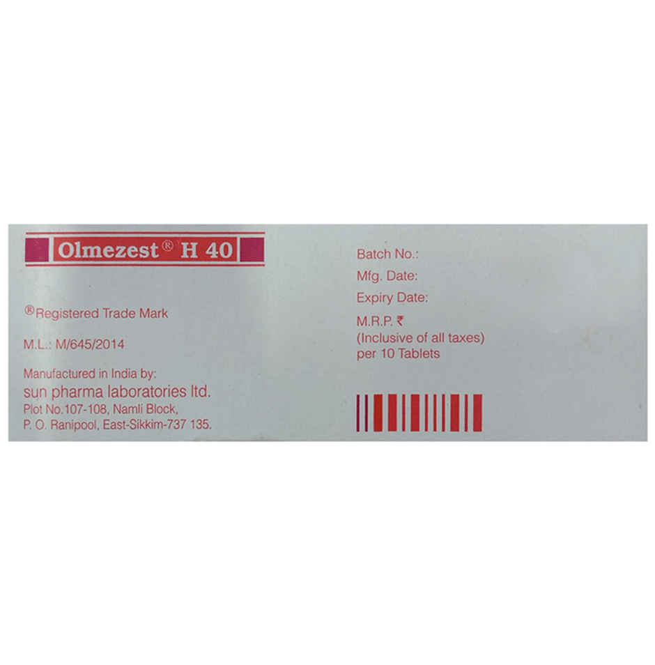 Olmezest H 40 Tablet