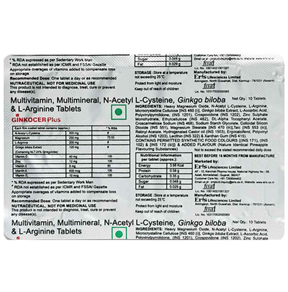 Ginkocer Tablet