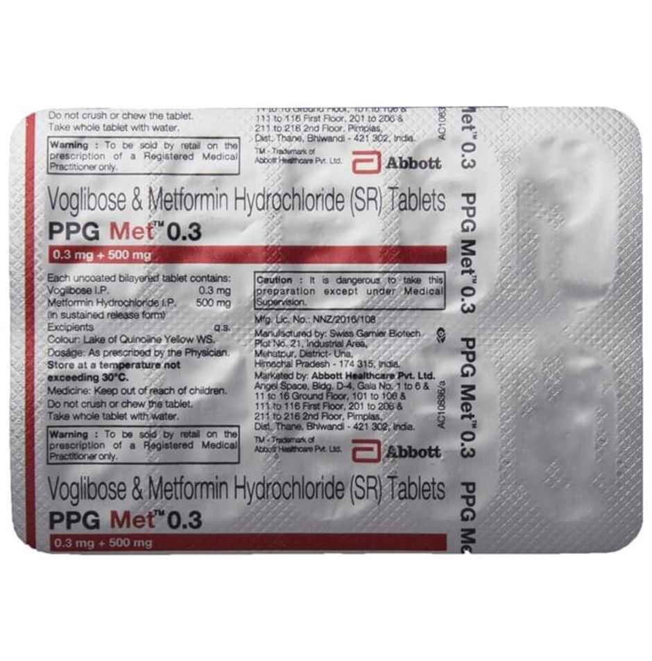 Ppg Met 0.3 Tablet SR