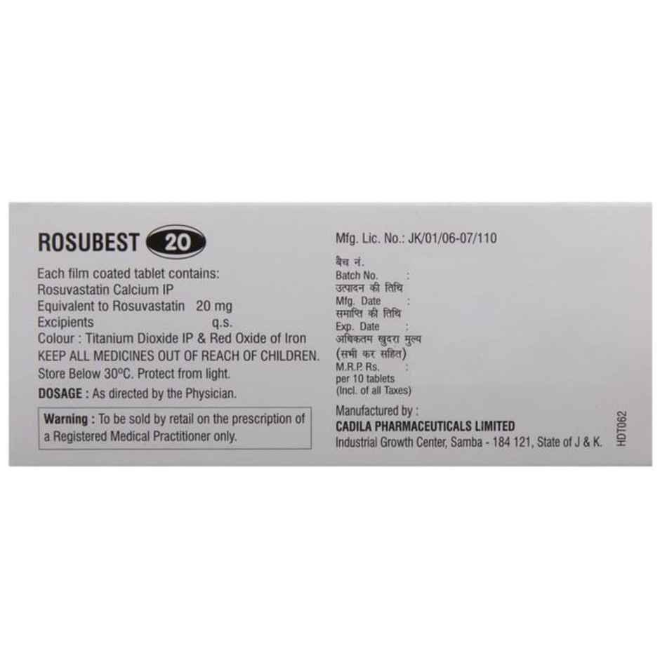 Rosubest 20 Tablet