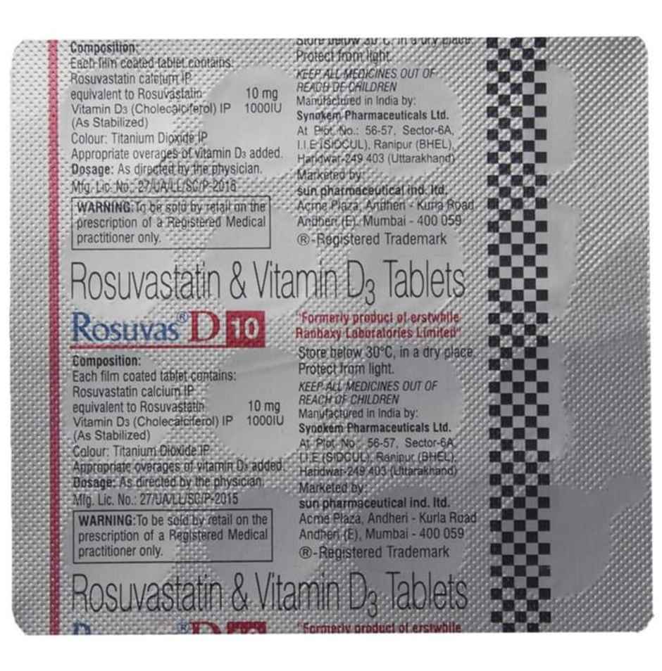 Rosuvas D 10 Tablet