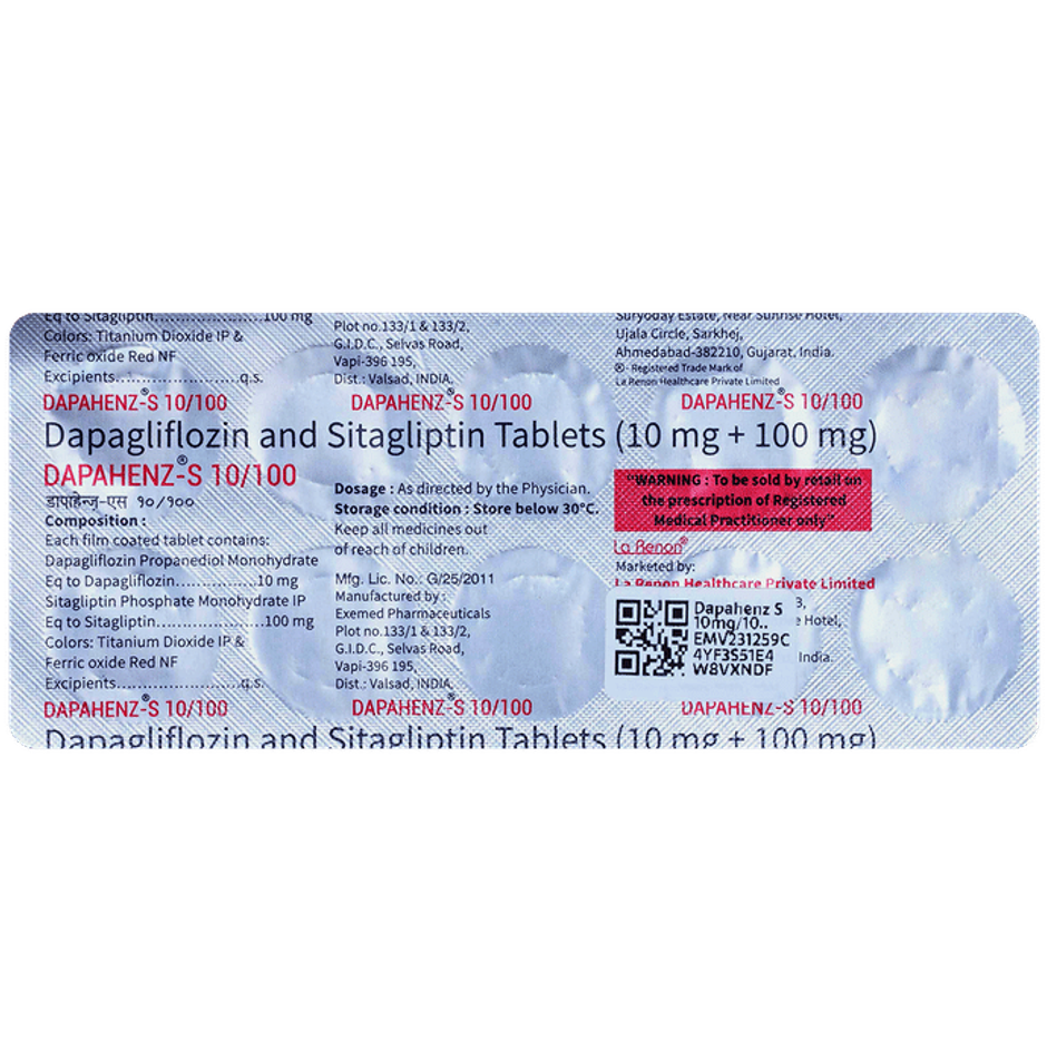 Dapahenz-S 10/100 Tablet