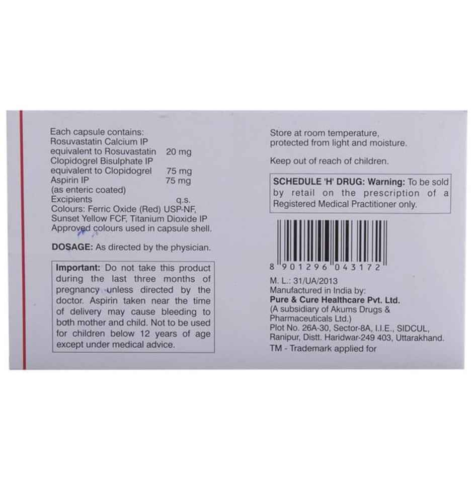 Rosuva Gold 20 Capsule