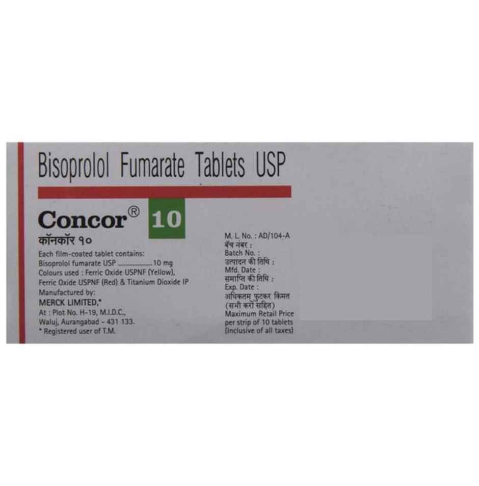 Concor 10 Tablet