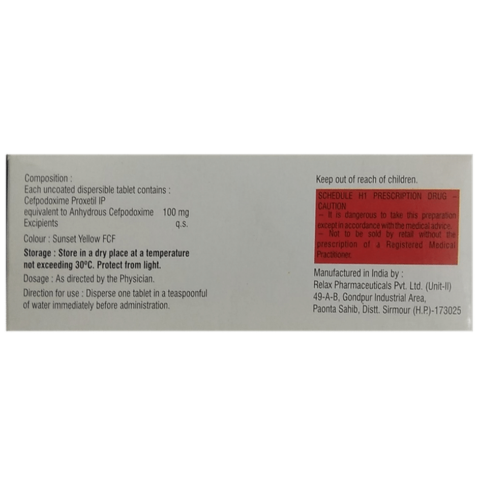 Gudcef-100 Tablet DT