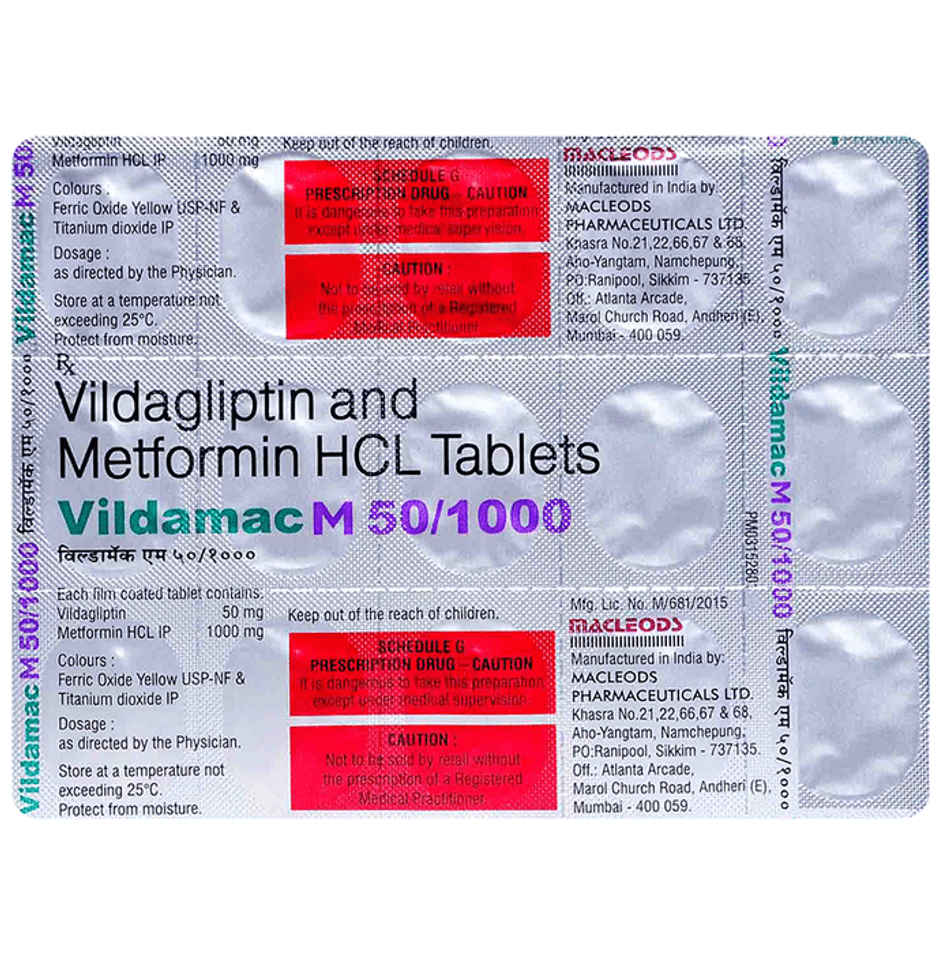Vildamac M 50/1000 Tablet