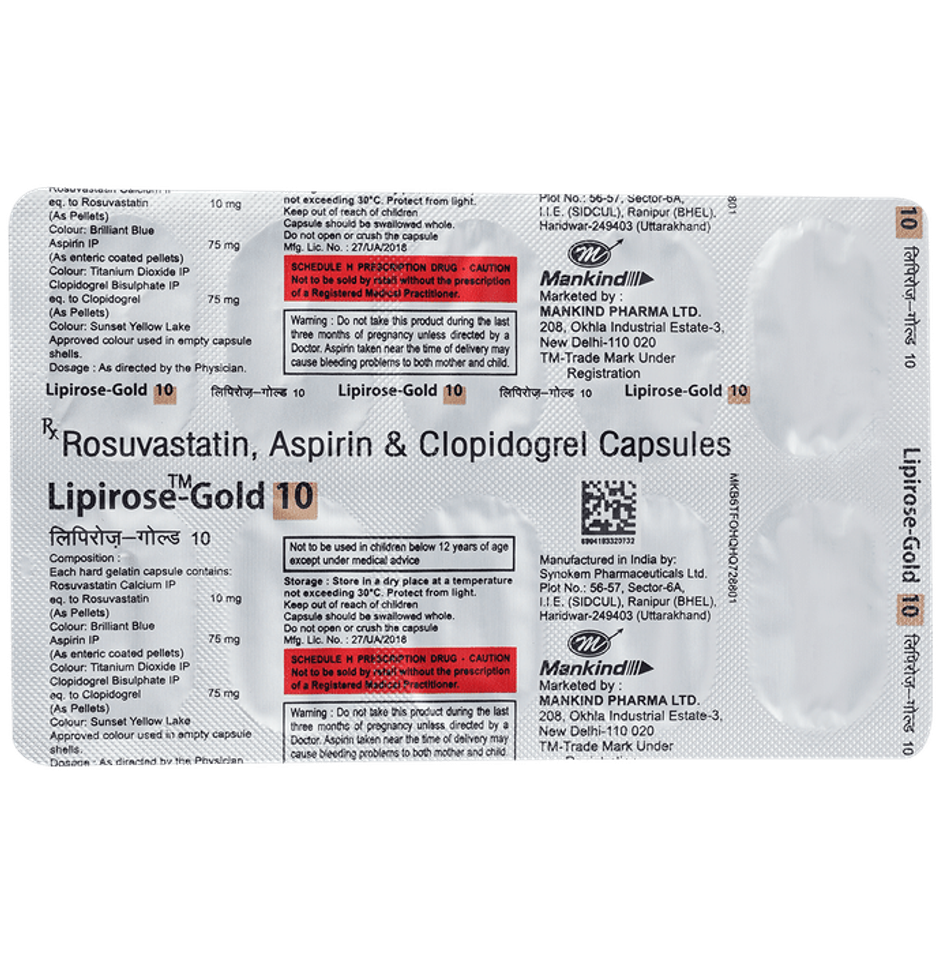 Lipirose-Gold 10 Capsule