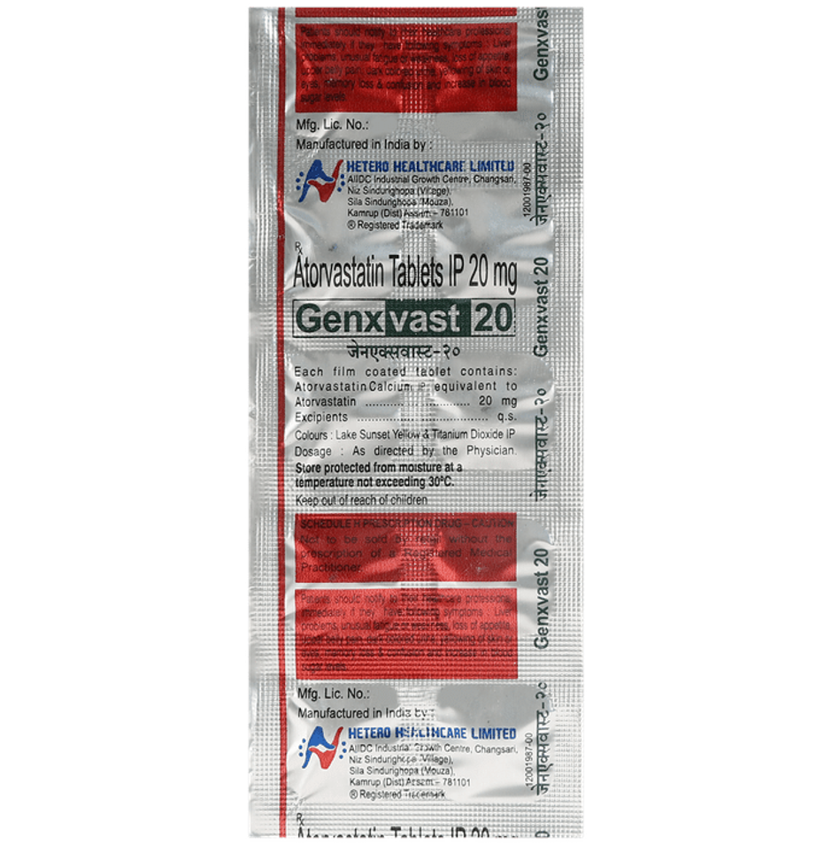 Genxvast 20 Tablet