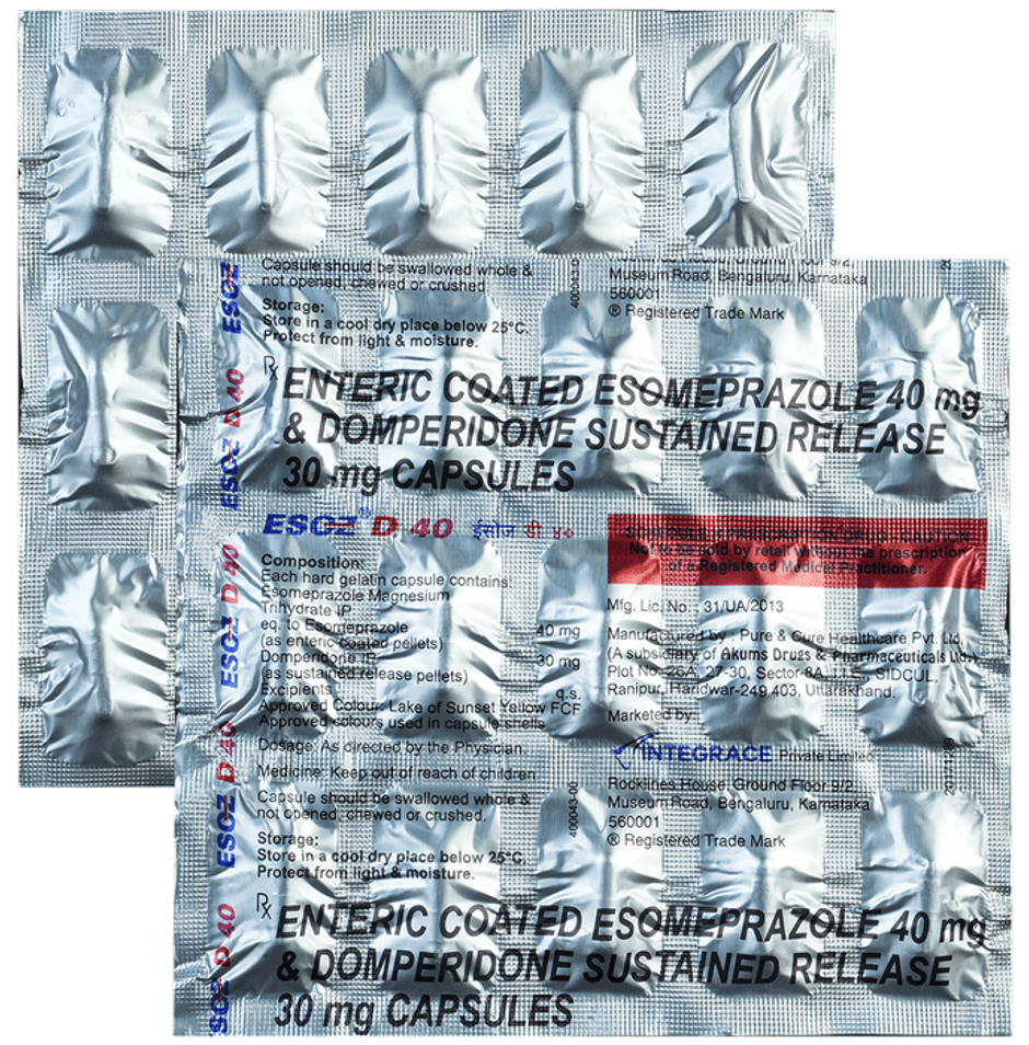 Esoz D 40 Capsule SR