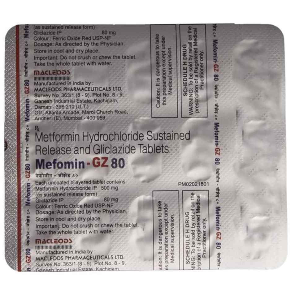 Mefomin-GZ 80 Tablet SR