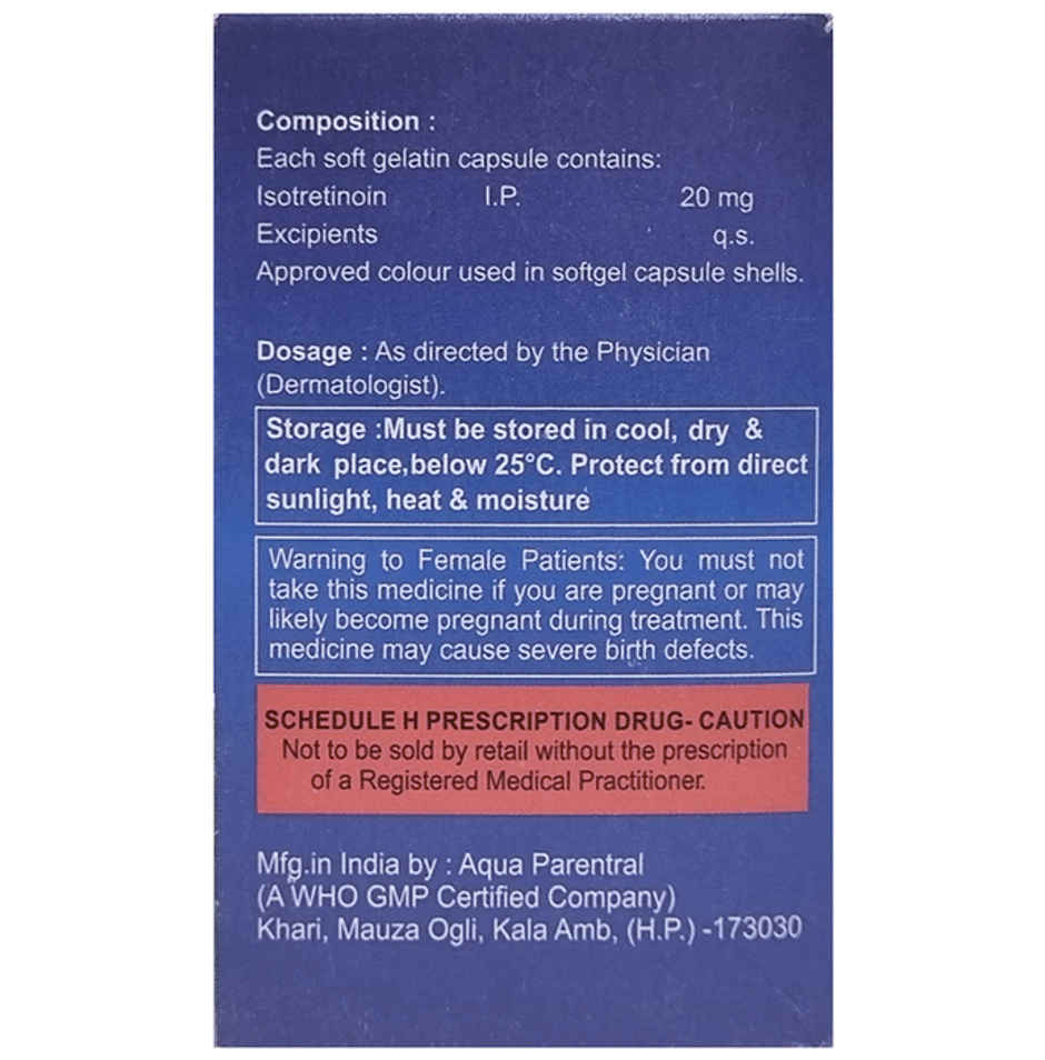 Acnetoin-I 20 Soft Gelatin Capsule