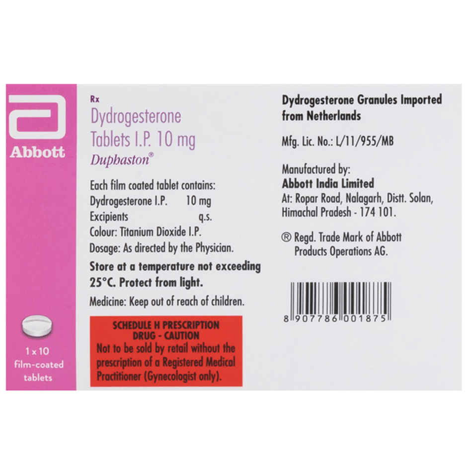 Duphaston 10mg Tablet