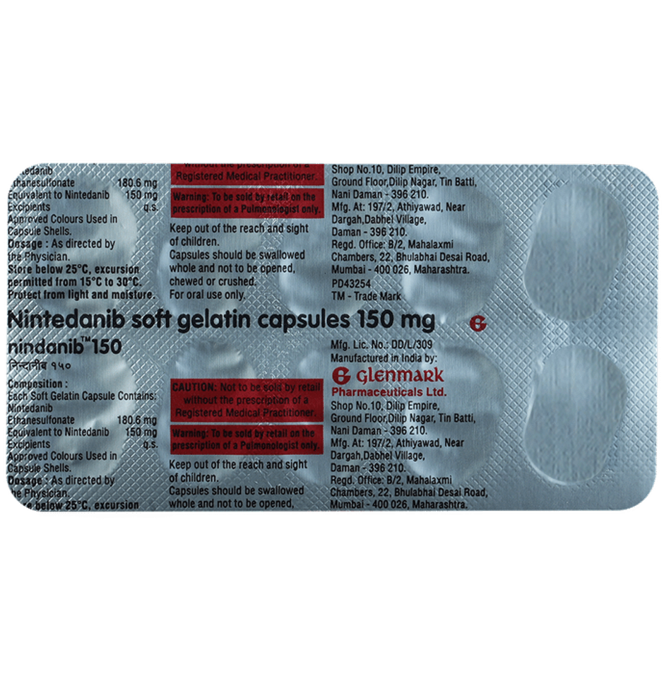 Nindanib 150 Soft Gelatin Capsule