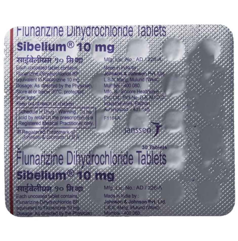 Sibelium 10mg Tablet
