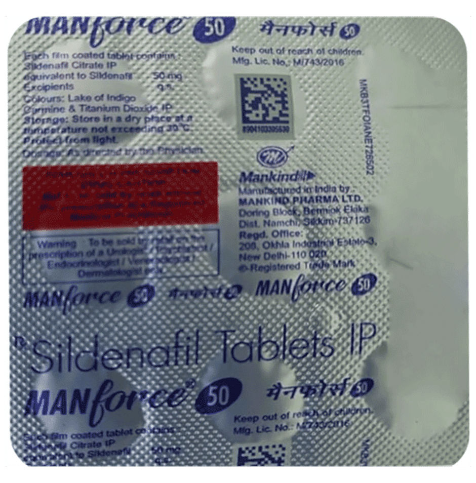 Manforce 50mg Tablet