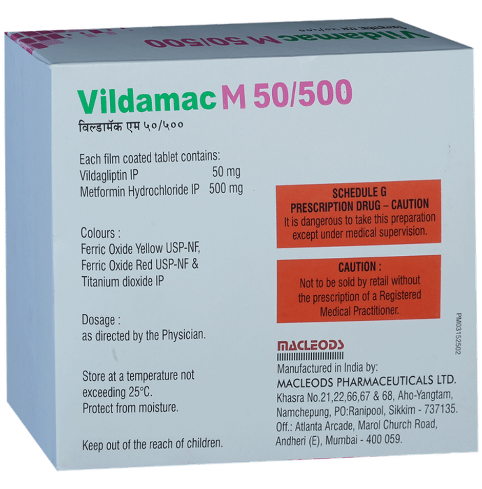 Vildamac M 50/500 Tablet