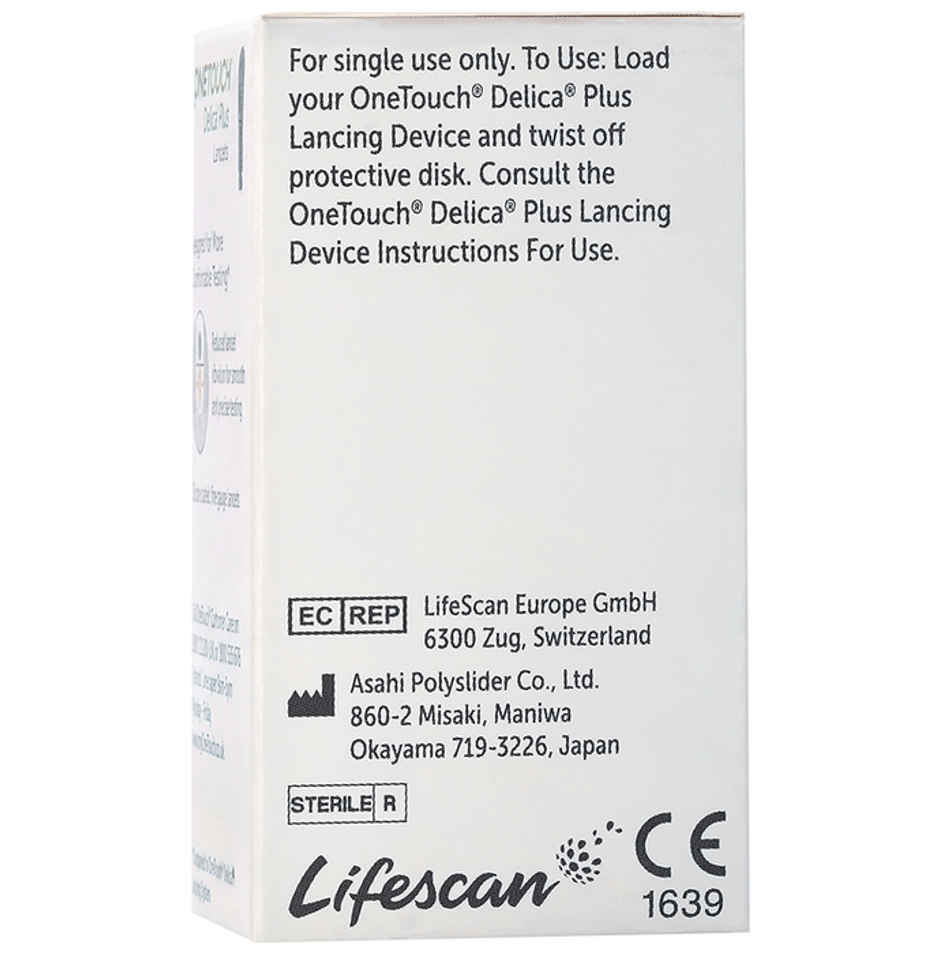 OneTouch Delica Plus 30G 0.32mm Lancet