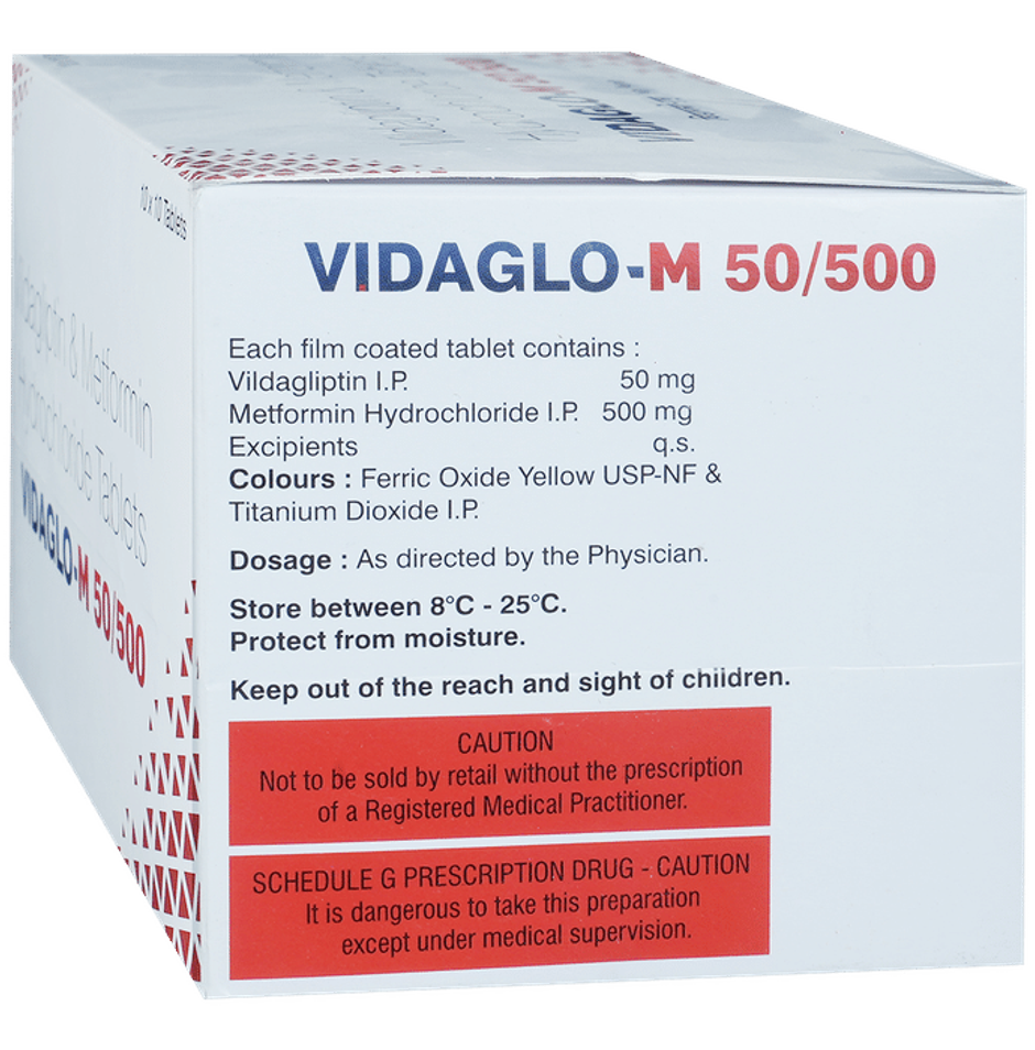 Vidaglo-M 50/500 Tablet