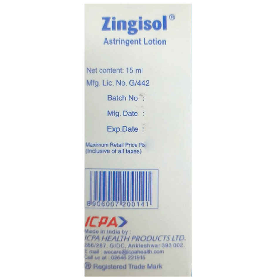 New Zingisol Astringent Lotion