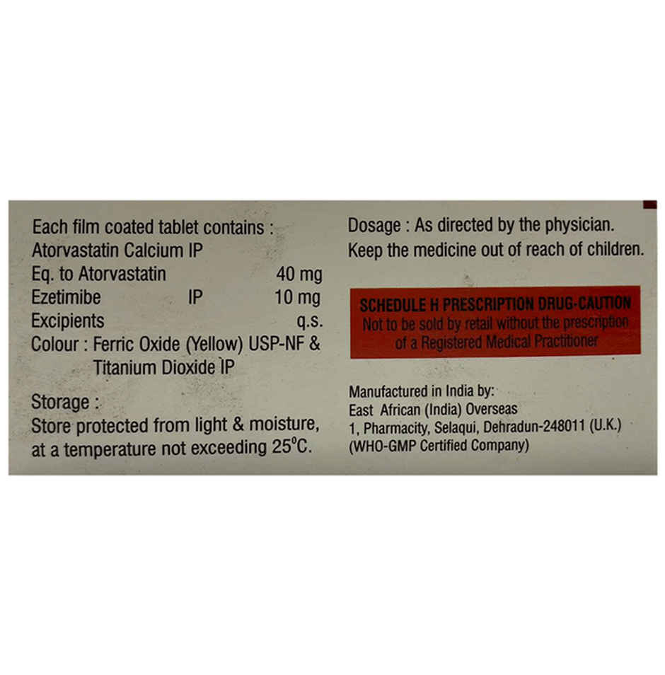 Atorva E 40 Tablet