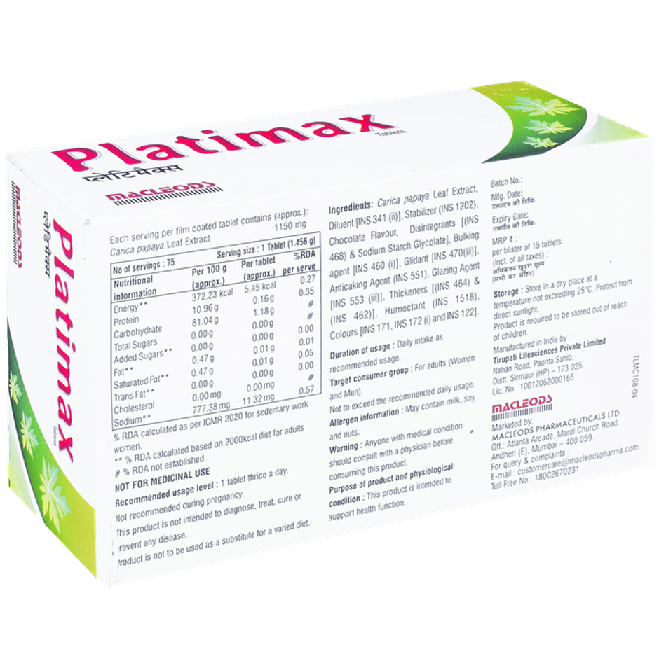 Platimax Tablet