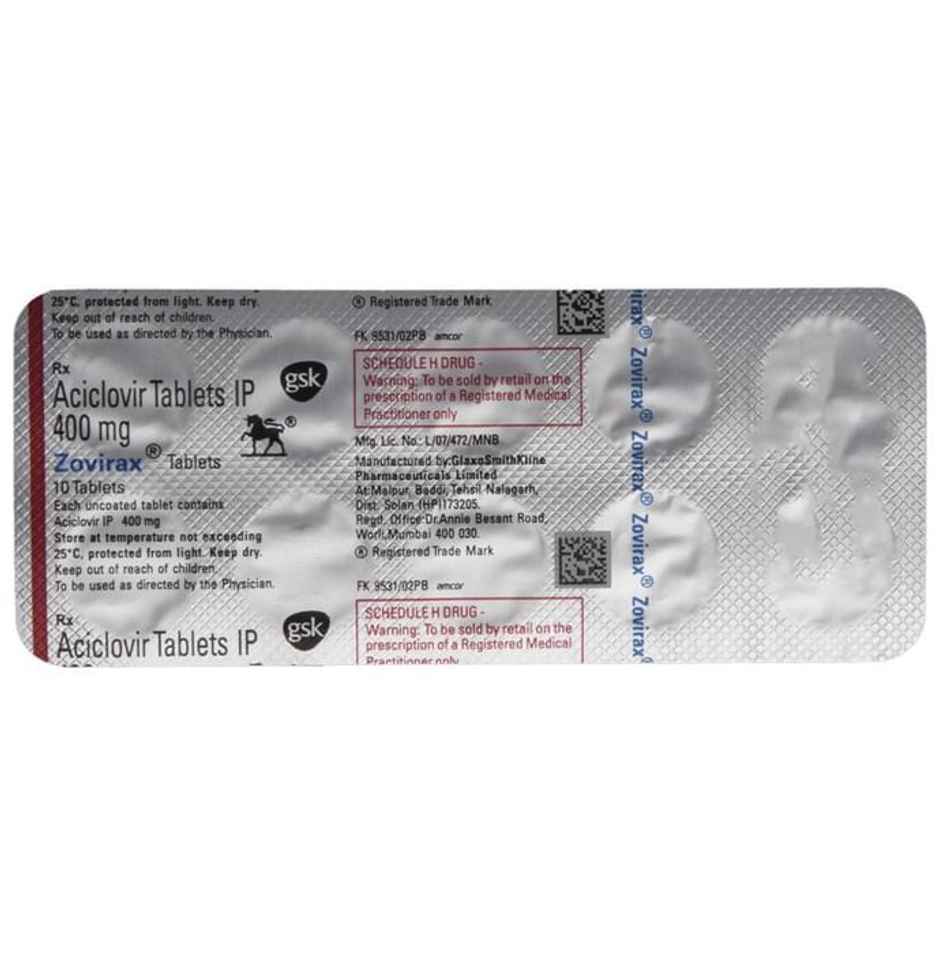 Zovirax 400mg Tablet