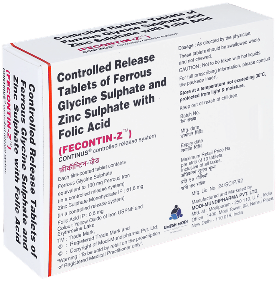 Fecontin-Z  Tablet CR