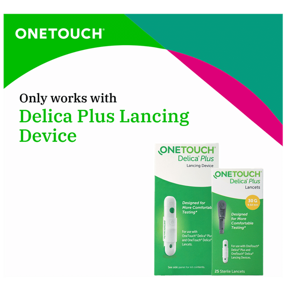 OneTouch Delica Plus 30G 0.32mm Lancet