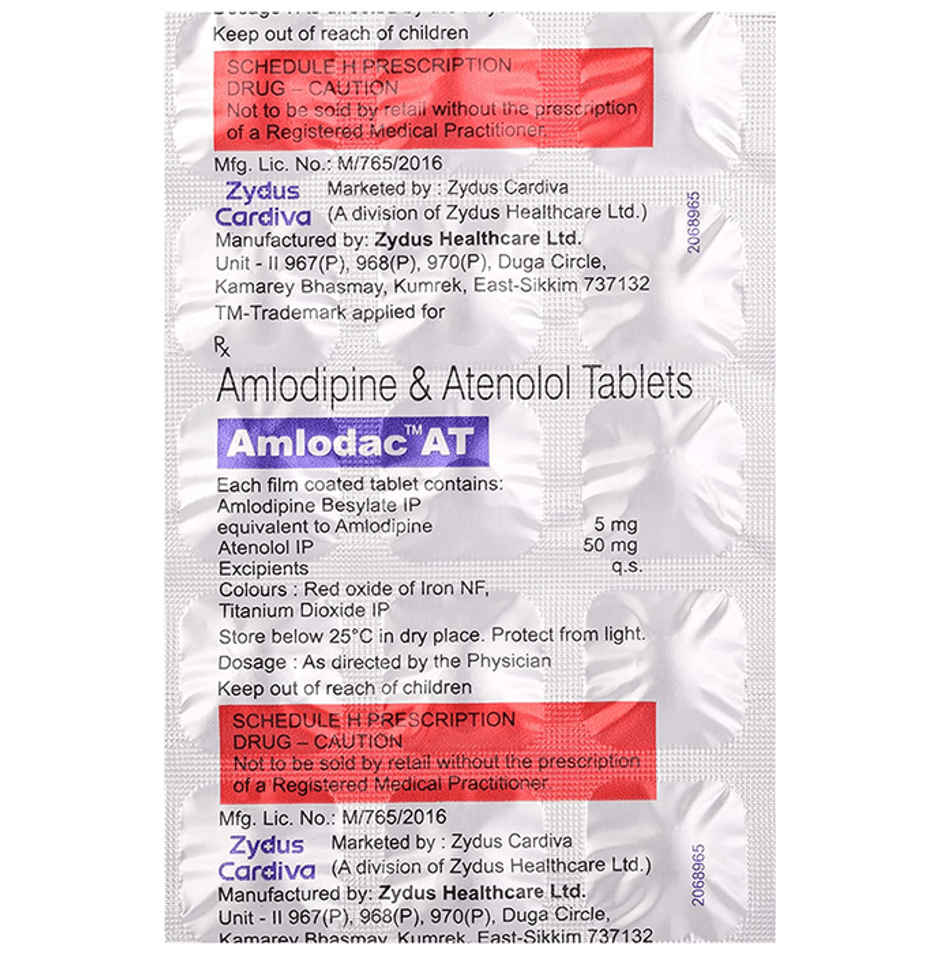 Amlodac AT 50mg/5mg Tablet