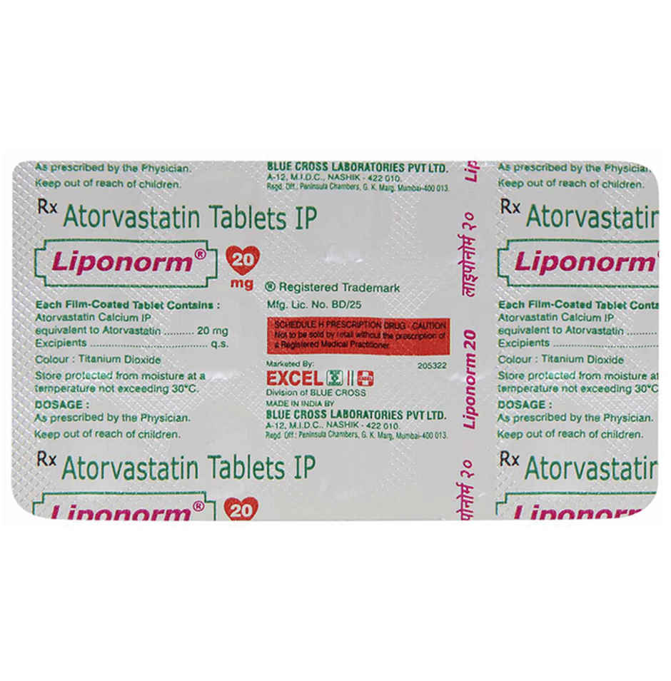 Liponorm 20mg Tablet