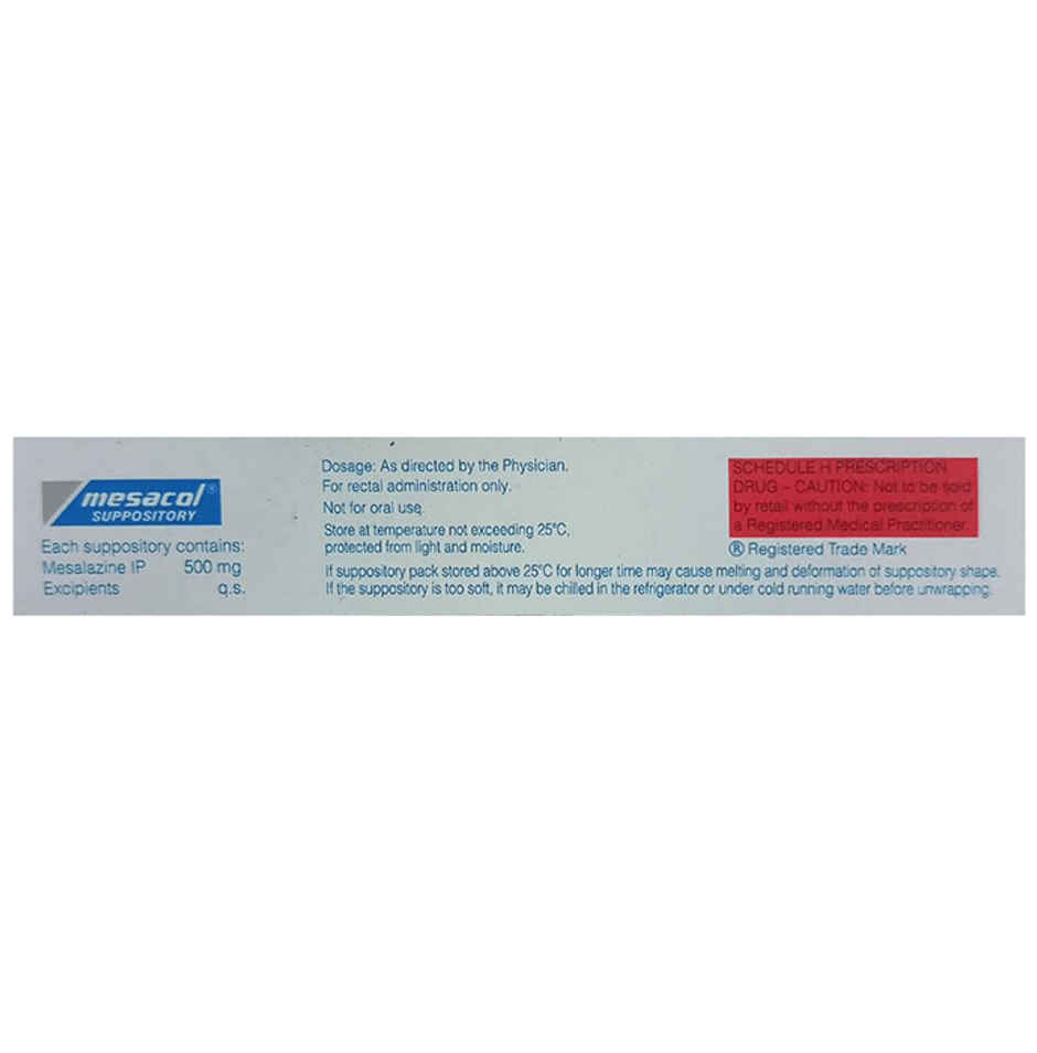 Mesacol 500mg Suppository