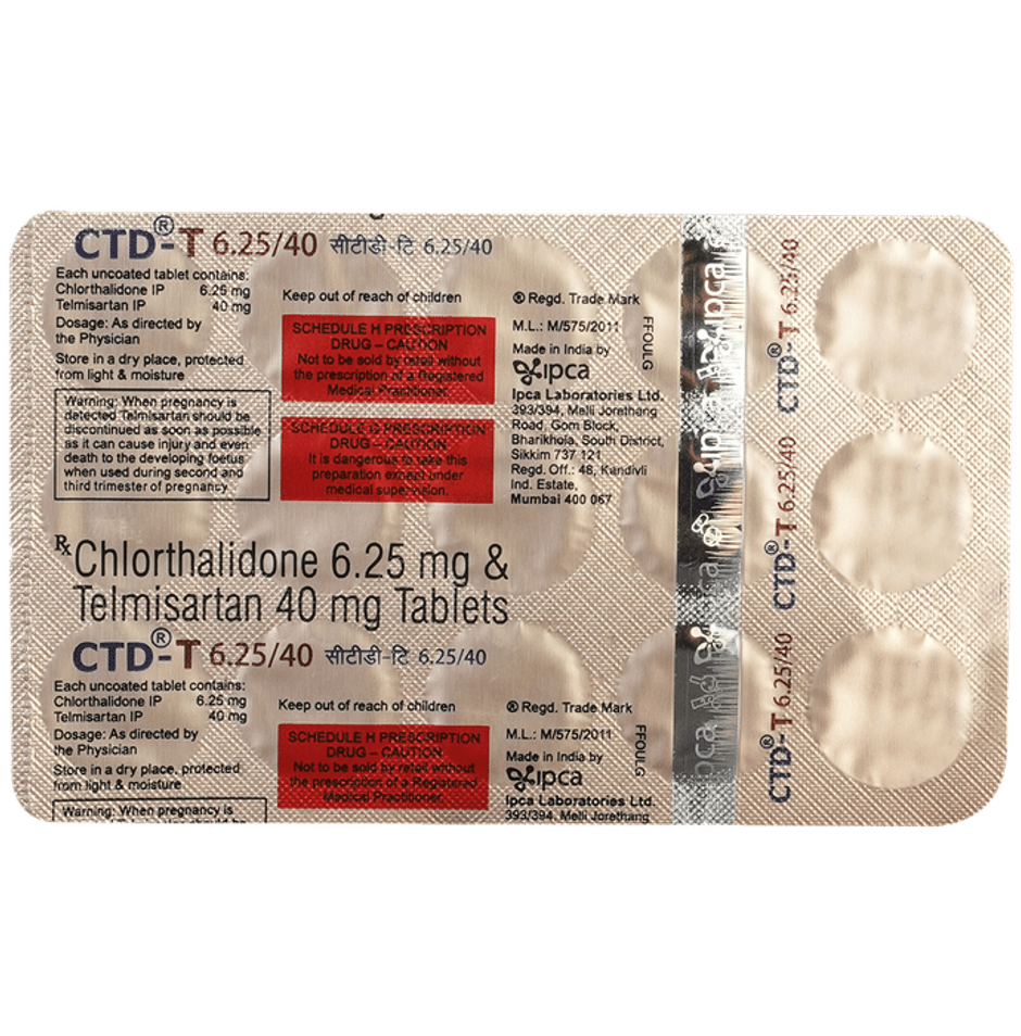 Ctd-T 6.25/40 Tablet