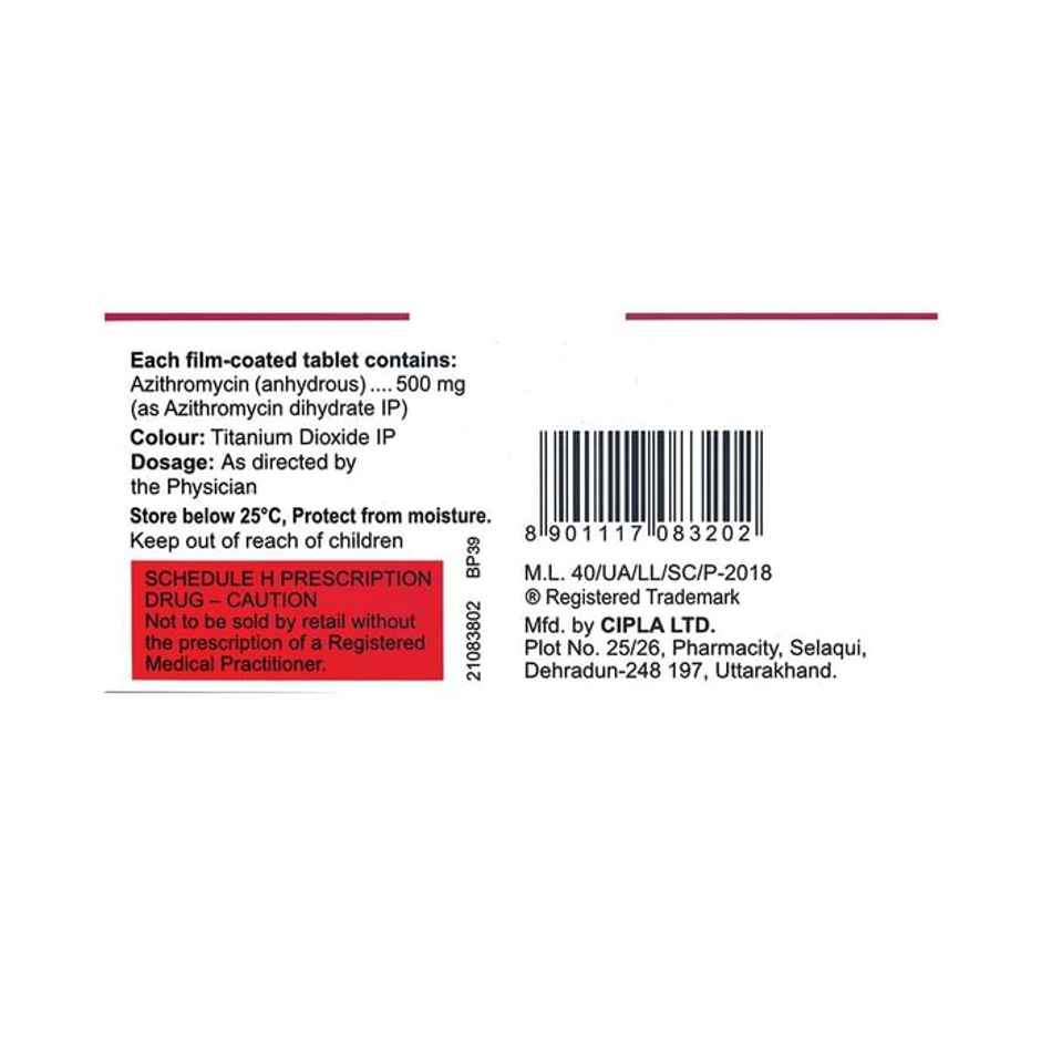 Azicip 500 Tablet
