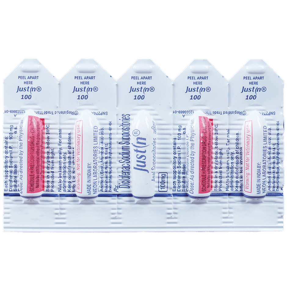 Justin 100mg Anal Suppository