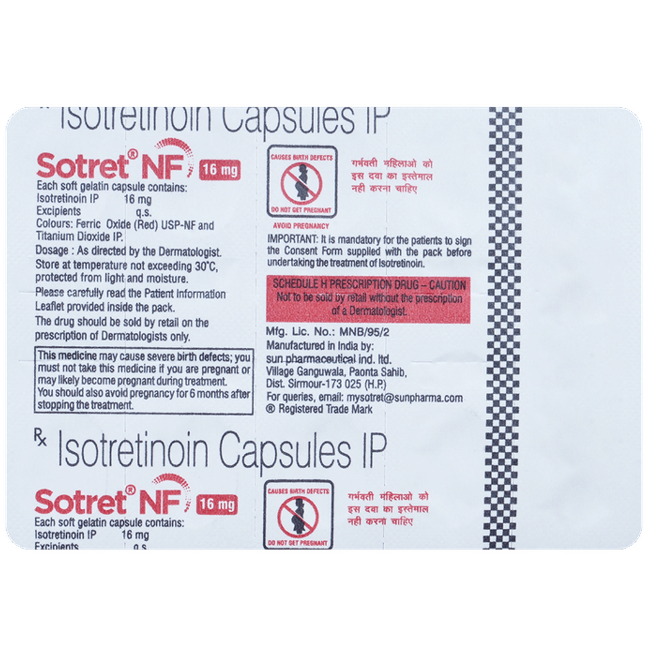Sotret NF 16mg Capsule