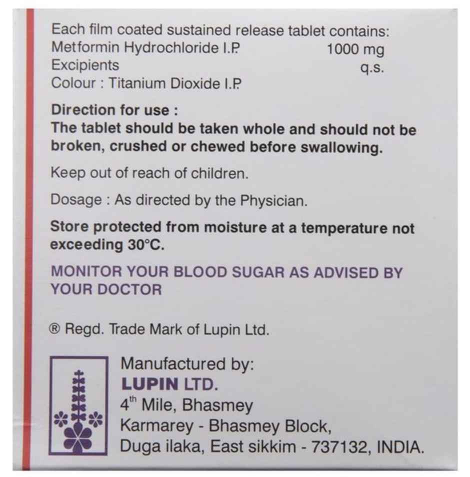 Gluconorm SR 1g Tablet