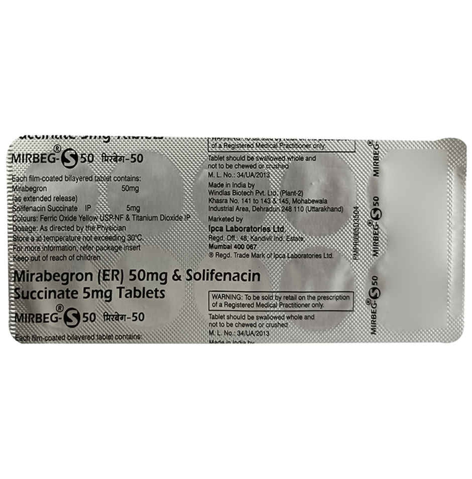 Mirbeg-S 50 Tablet ER