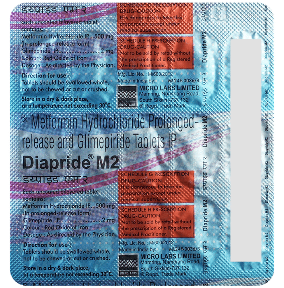 Diapride M2 Tablet PR