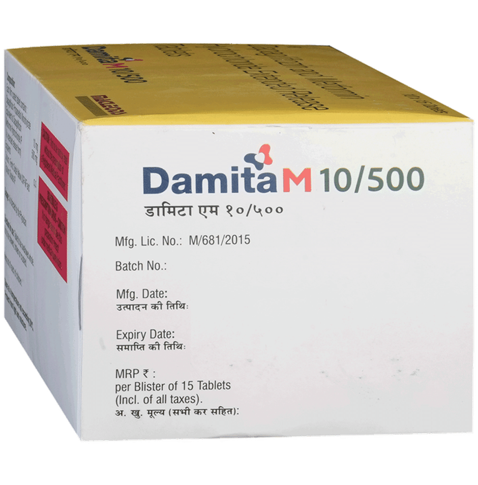 Damita M 10/500 Tablet ER